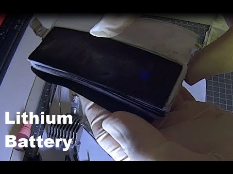 break Li battery Lithium Akku zerlegen