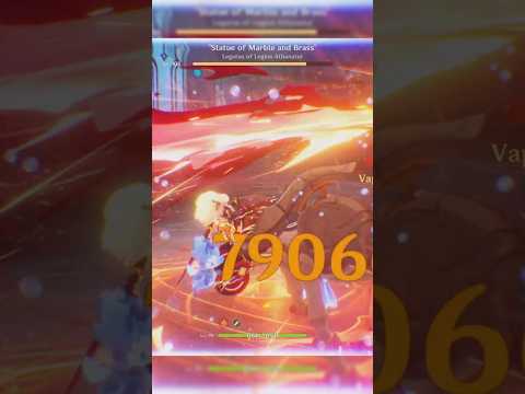 Mavuika Vaporize Team With Furina Xilonen & Bennett #genshinimpact #shorts #mavuika