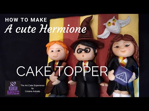 How to make a cute Hermione Cake Topper