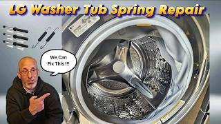 LG Front Load Washer Tub Suspension Spring and Shock Absorber Replacement
