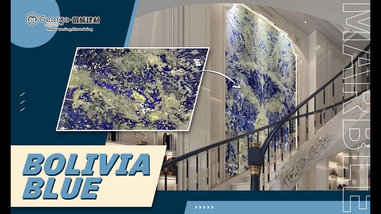 Bolivia Blue Marble | Onyx Background | Luxury Stone | Beautiful Quartzite