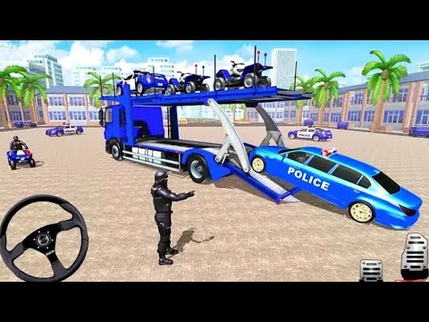 Police Car Transport Cargo Ship Simulator