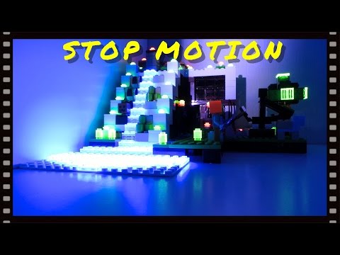 Lego 21134 Minecraft The Waterfall Base Stop Motion Build / Zeitraffer Aufbauvideo