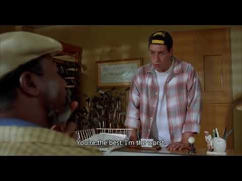 Happy Gilmore Scene -  I'm stupid, you're smart...