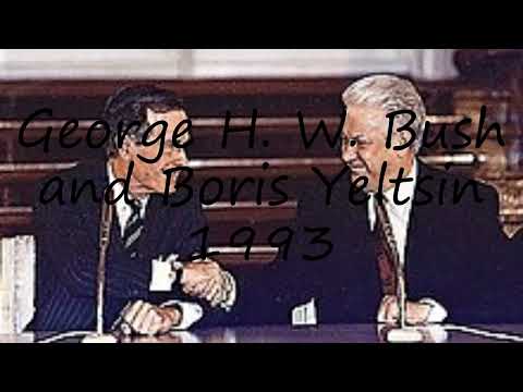 How to pronounce George H. W. Bush and Boris Yeltsin 1993 in English?