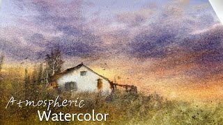 I'm Back! Let's Paint a Peaceful Sunset Scenery Together – Missed You!