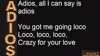 Ricky Martin - Adiós (English) (With Lyrics)