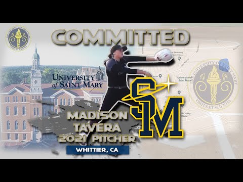 2021 Madison Tavera Pitcher and First Base/Of Committed to The University of St Mary