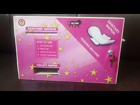 Sanitary Pad Vending Machine 100 Pad Capacity