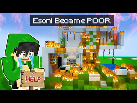 Esoni Became POOR in Minecraft OMOCITY (Tagalog)