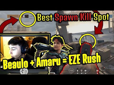 When Beaulo Rush w Amaru | Best Parkour Spawn Kill Spot on *NEW* Kanal - Rainbow Six Siege