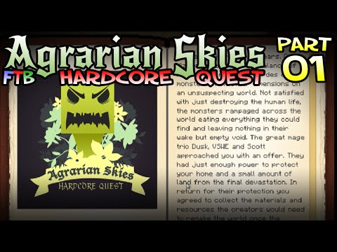 Minecraft FTB Agrarian Skies, Part 01: An Agrarian Start!