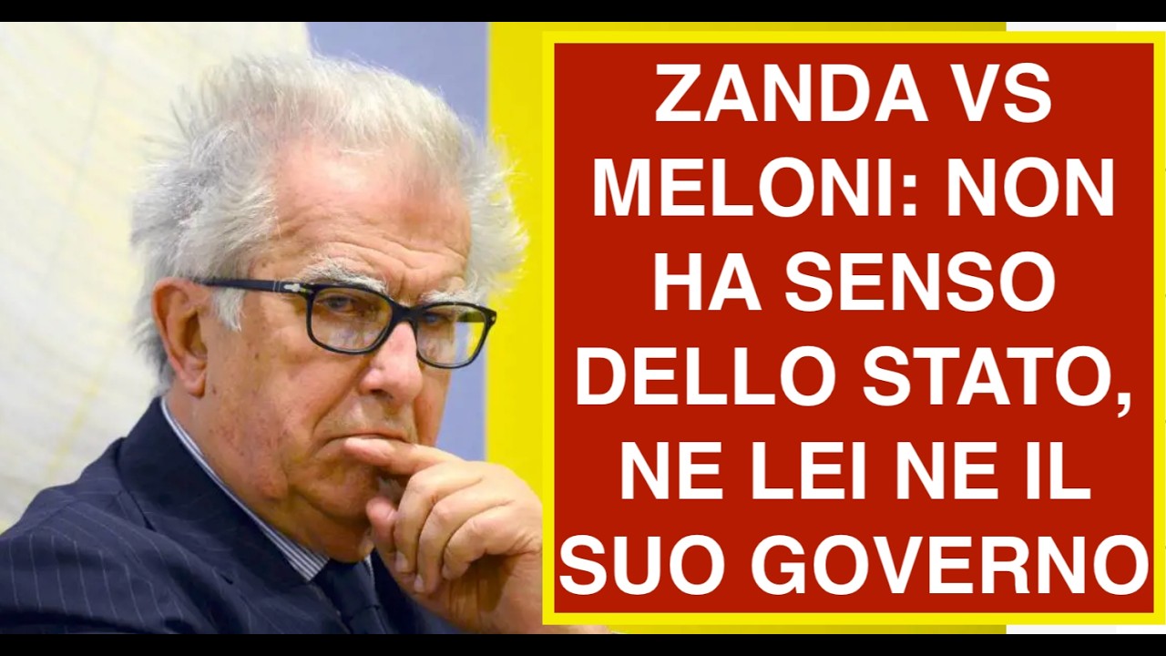 ZANDA VS MELONI: NON HA SENSO DELLO STATO, NE LEI NE IL SUO GOVERNO