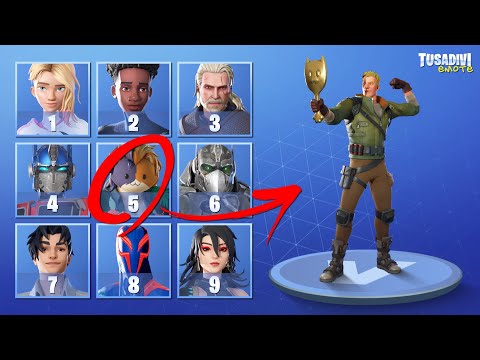 GUESS THE FORTNITE SKIN BY THE EMOTE - FORTNITE CHALLENGE #4 | tusadivi