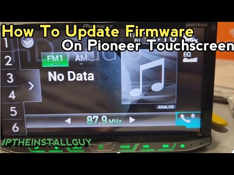 How to update firmware on pioneer touchscreen