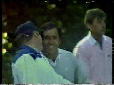 Seve Ballesteros. The Volvo P.G.A.  2nd Round .1988.Wenwtorth