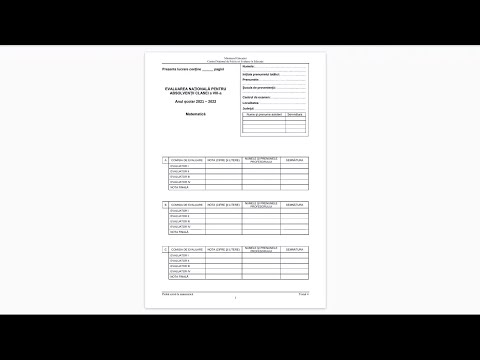 Testul 4 de antrenament Evaluare Nationala 2022 - Clasa a 8-a - Rezolvare
