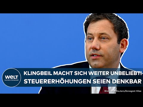 DEUTSCHLAND: "Alles muss denkbar sein" – Lars Klingbeil schließt Steuererhöhungen nicht aus!