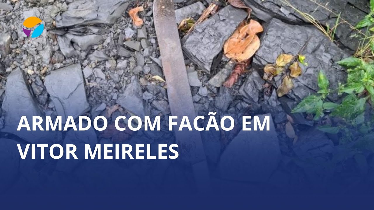 Homem em surto psicótico ataca familiares e avança contra socorristas em Vitor Meireles