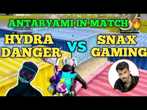 Hydra Danger vs Snax gaming vs Antaryami gaming full intense fight in scrims | Chicken dinner | Bgmi