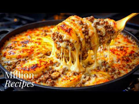 I Make This All the Time 😋 Cheesy Potato Skillet That Always Turns Out Perfect