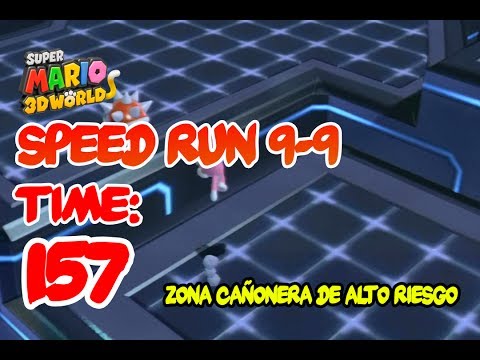 Super Mario 3D World 9-9 Speedrun  | Time: 157