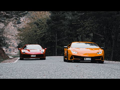 Ferrari and Lamborghini Carporn - 488 Spyder & Huracan EVO