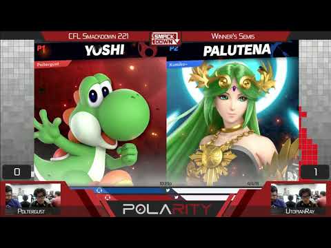 CFL Smackdown Ultimate 221 - Poltergust (Yoshi) vs UtopianRay (Palutena) - Winners Semis