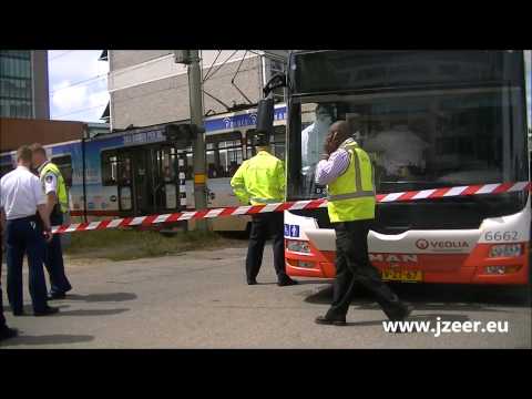 Tram vs bus Delft