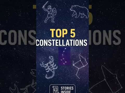 Top 5 Constellations You Can See in the Night Sky ✨#constellation #orion #scorpio #ursa #cassiopeia