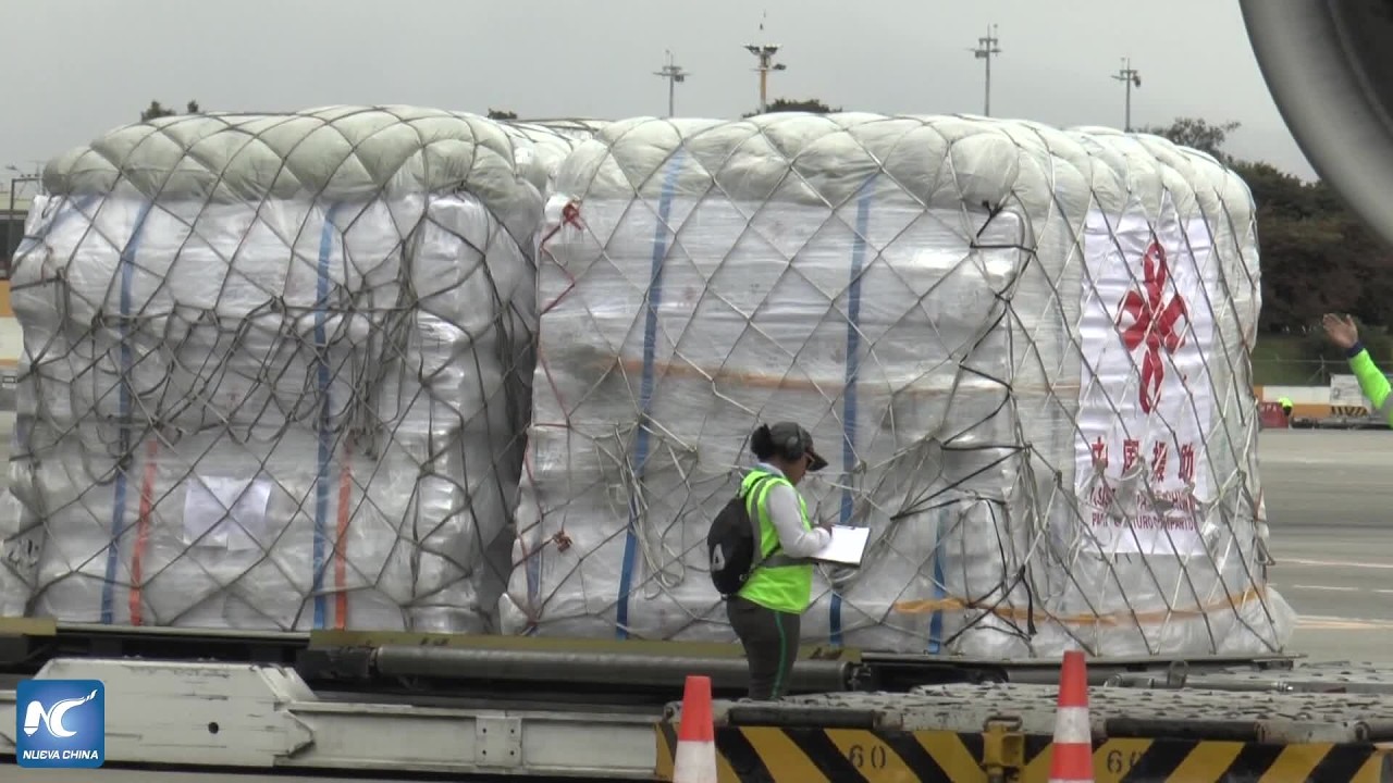 Colombia recibe 80 toneladas de ayuda humanitaria de China para damnificados del terremoto