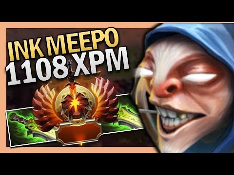 Dota 2 Midlane Meepo with 1108 XPM by Ink 7.22 Gameplay ROAD TO TI11
