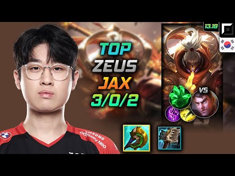 Jax Top Build Zeus Divine Sunderer Grasp of the Undying - LOL KR Challenger Patch 13.19