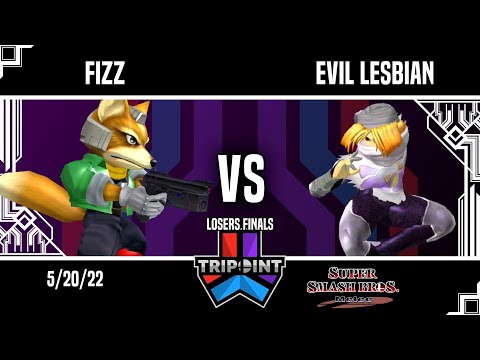 Tripoint Smash 144 - Losers Finals - Fizz(Fox) Vs. evil lesbian(Sheik)