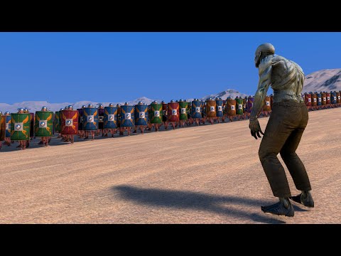 1 ZOMBIE vs 40.000 ROMANS - Ultimate Epic Battle Simulator