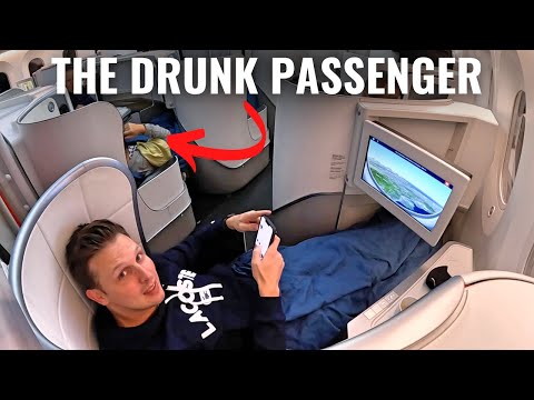 DRUNK AIR FRANCE PASSENGER RUINING MY FLIGHT in Business Class!