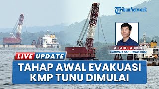 Bangkai KMP Tunu bakal Mulai Diangkat, Tongkang Bercakar Sudah Disiapkan dan Menginap di Selat Bali