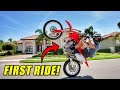 FIRST RIDE ON NEW CRF150RB DIRT BIKE