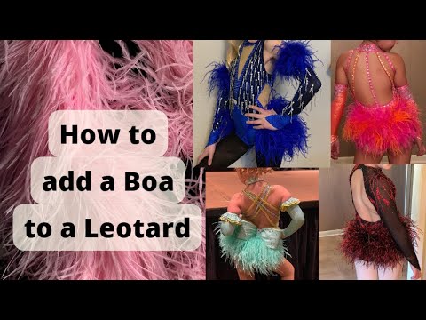 How to Add a Boa to a Leotard