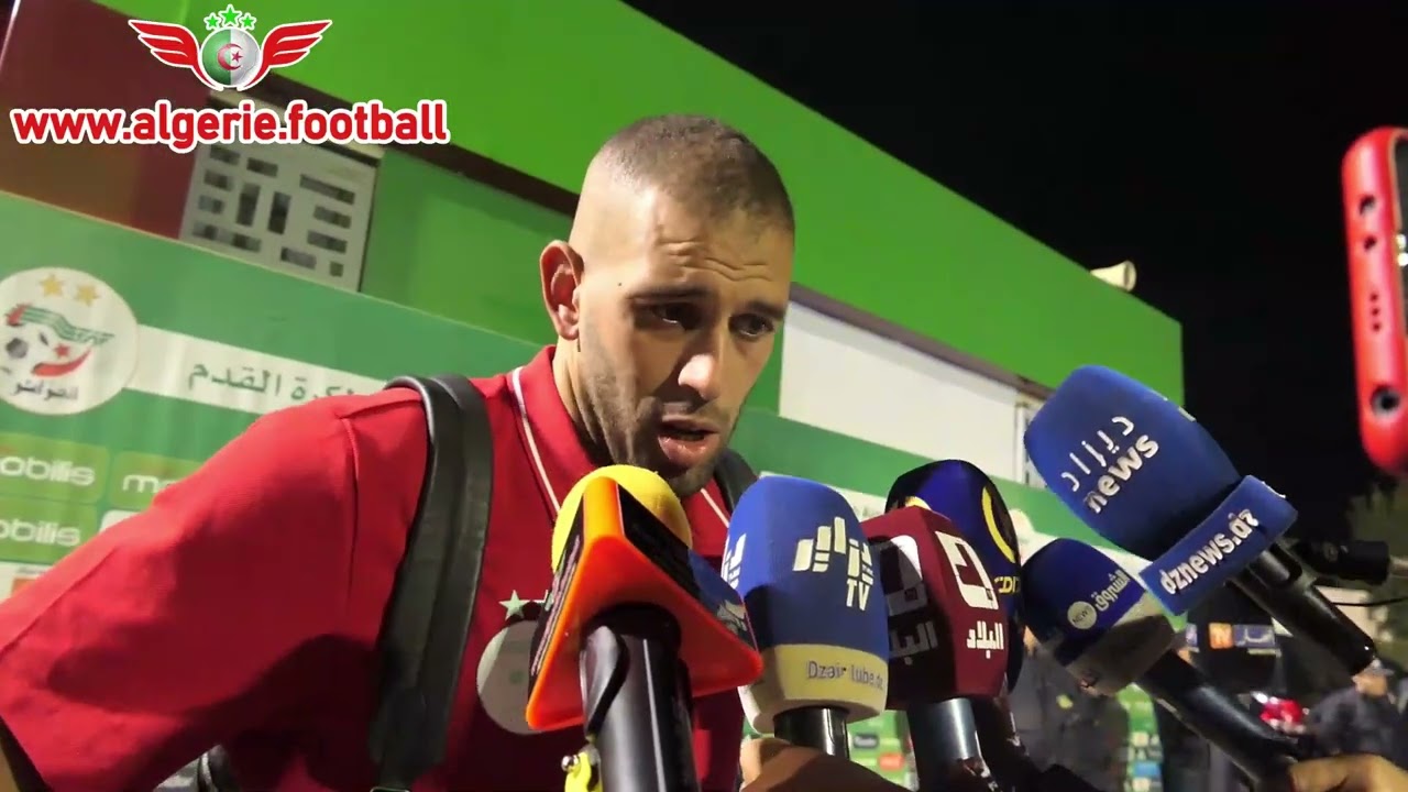 ALGERIE - CAP VERT : LES REACTIONS DE ISLAM SLIMANI - VIDEO