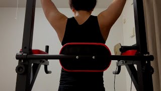【ASMR】懸垂✖️心音、呼吸音8（お腹の音）Heartbeat, Stomach Sounds, Breathing / Pull-up