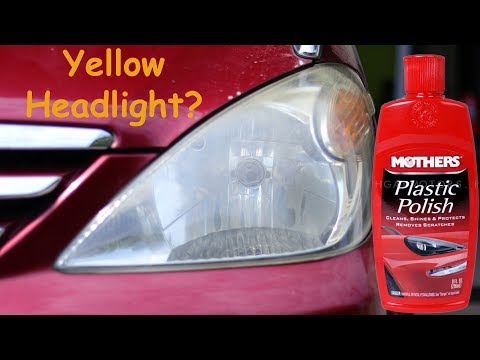 Headlight Restoration : Mothers Plastic Polish