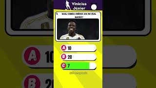 Você conhece o Vini Jr? Quiz  Vini jr #quiz  #vinicius  #futebol