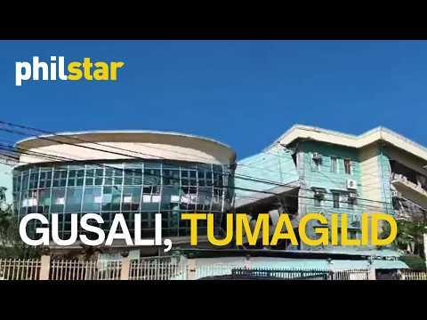 Gusali sa General Santos City, tumagilid matapos ang magnitude 7.8 lindol