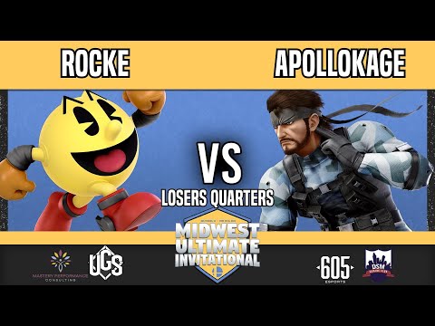 Midwest Ultimate Invitational - Losers Quarters - Rocke(Pac-Man) Vs. ApolloKage(Snake)
