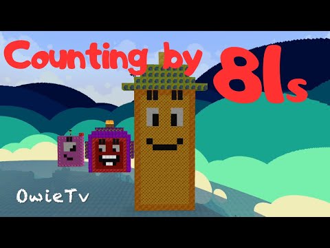 Owie Tv - Counting by 81s Song Minecraft Numberblocks | Skip Counting Songs for Kids| Math Songs for Kids