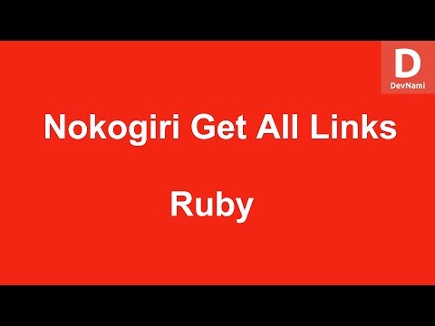Ruby Nokogiri Get All Hyperlinks