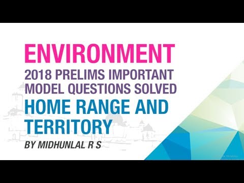 HOME RANGE AND TERRITORY | PRELIMS IMPORTANT QUESTION SOLVED | ENVIRONMENT | NEO IAS