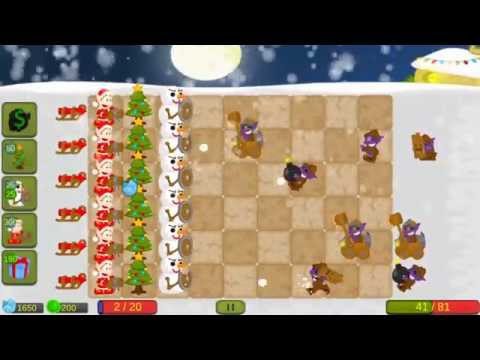 Santa Strategy Defense Game Video