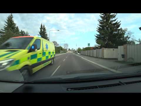 Sweden, Stockholm, driving from Lidl Segeltorp to Snättringe IP